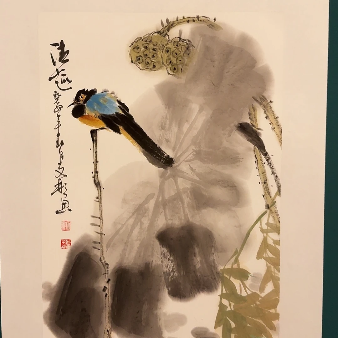 国画溥老师作品画作画作