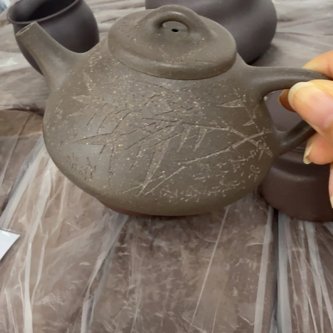 茶壶紫砂宜兴原矿天青150
