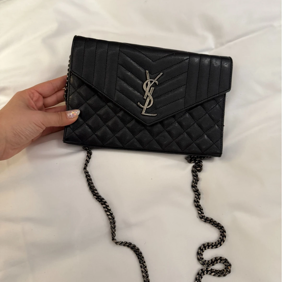 95新 YSL/圣罗兰 信封链条包