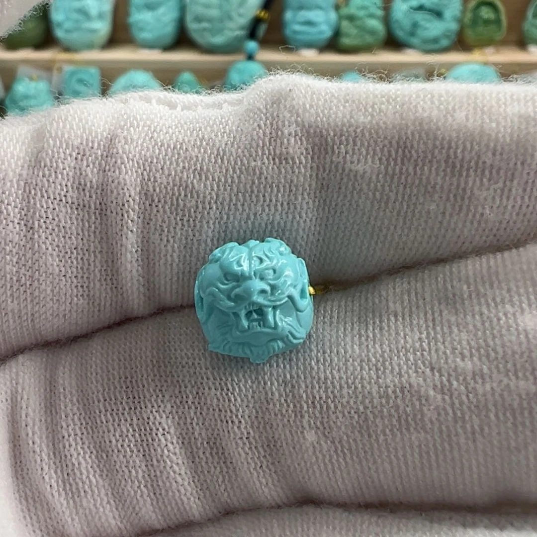 未镶嵌绿松石龙珠9mm