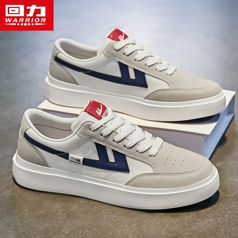 回力男鞋2025春季新款运动帆布休闲鞋透气学生厚底德训小白板鞋潮