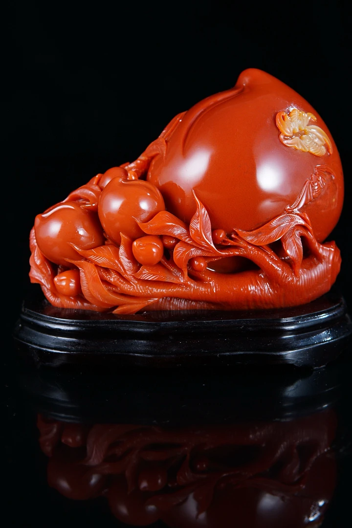 精品寿山俏色芙蓉石 尺寸8.9-11.7-6cm 净重766.6g