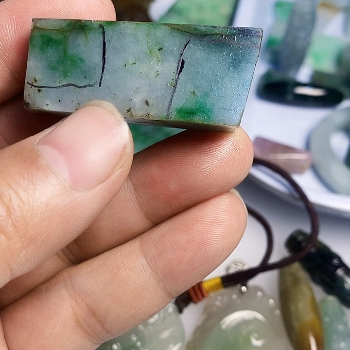 翡翠散珠天然翡翠A货挂件