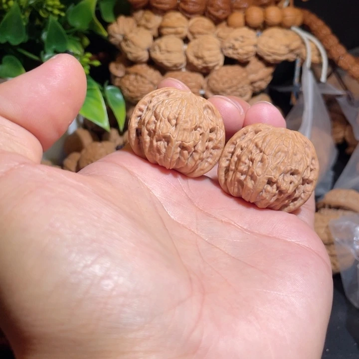 文玩核桃把件35磨盘