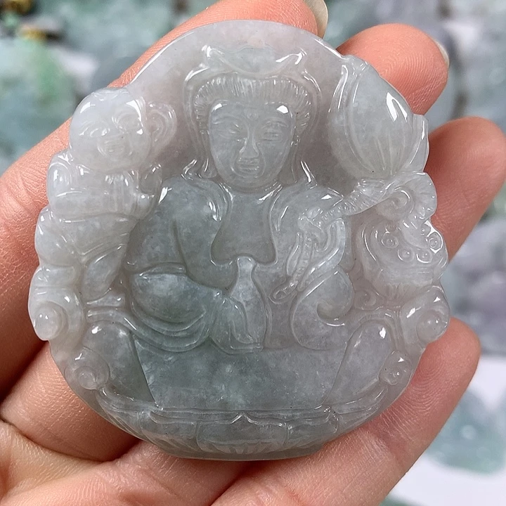 颈饰未镶嵌翡翠观音福利
