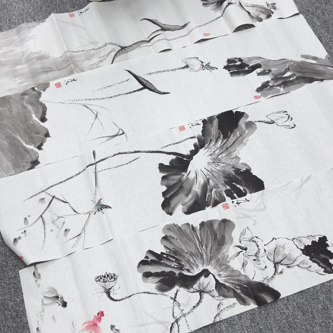 国画纯手绘字画宣纸