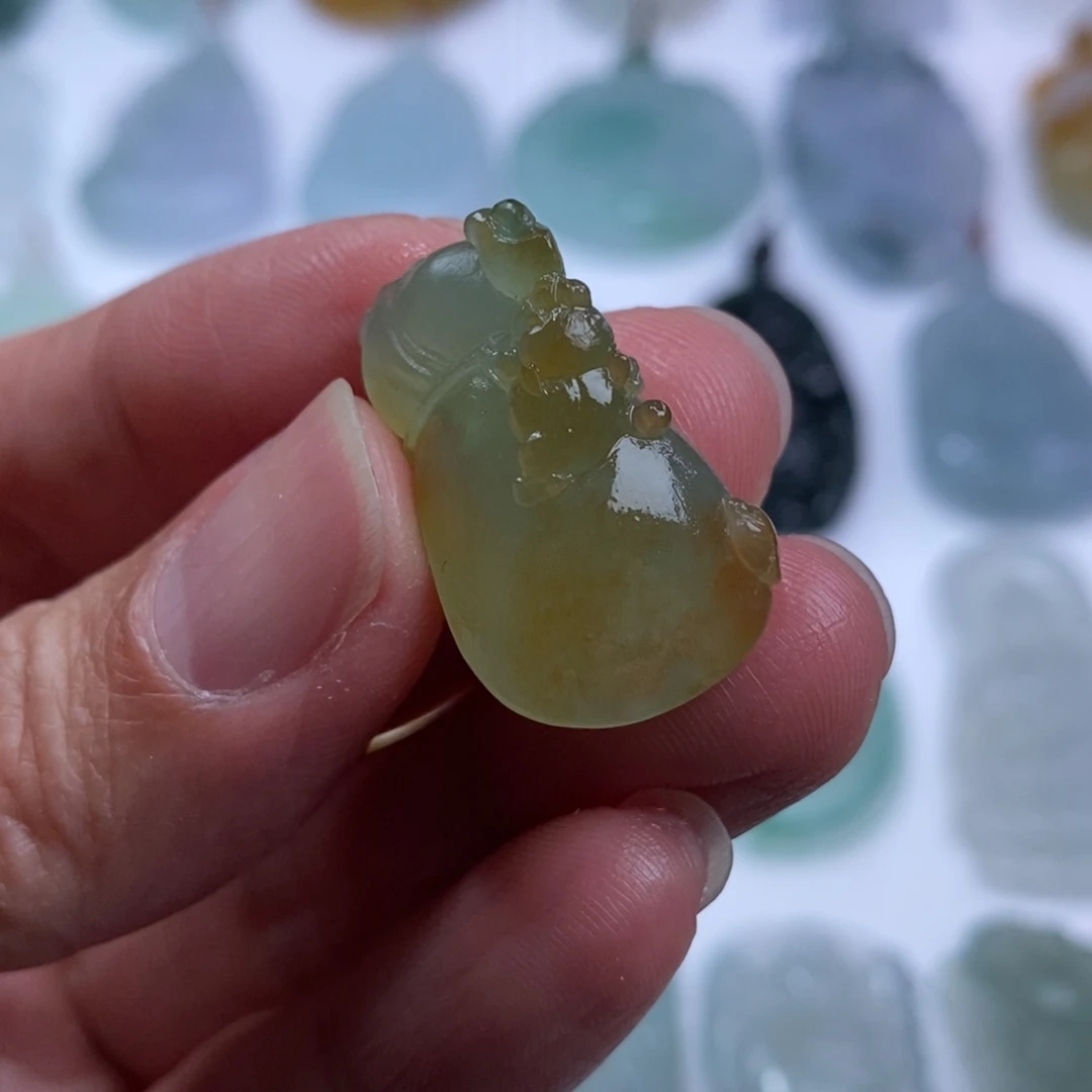 定制翡翠未镶嵌钱袋