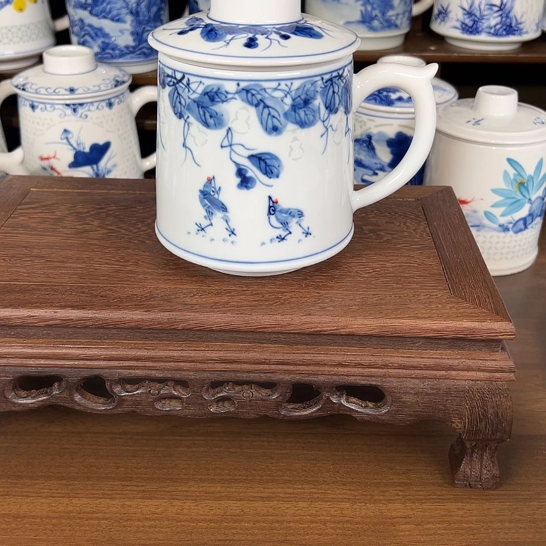 景德镇高温陶瓷办公杯家用