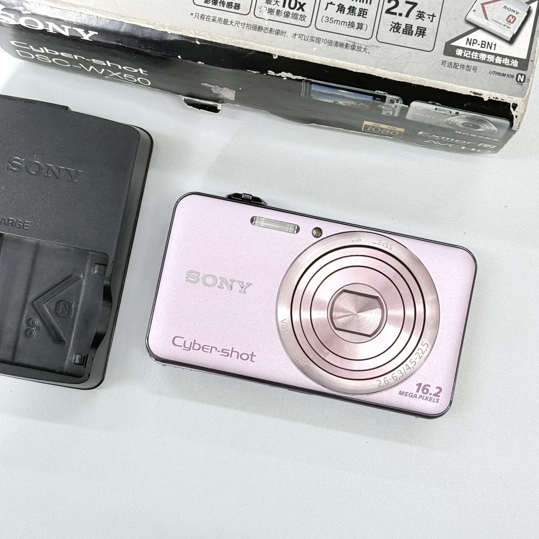 95新 Sony/索尼 WX50粉色原盒 1620万像素 色彩细腻 不支持试用