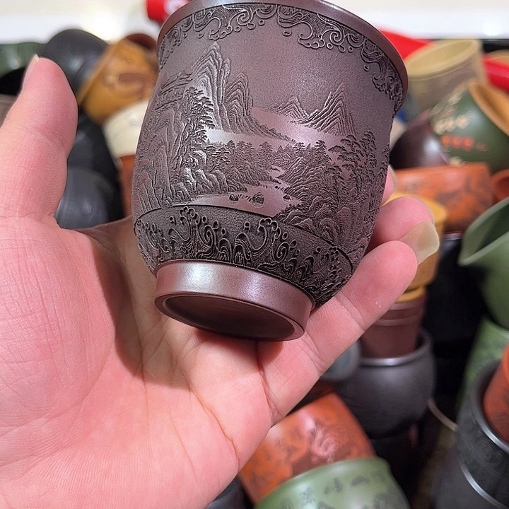 茶杯紫砂全手工紫砂主人杯