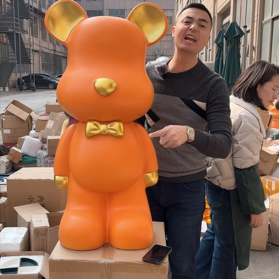 树脂520橘色摆件摆件工艺品