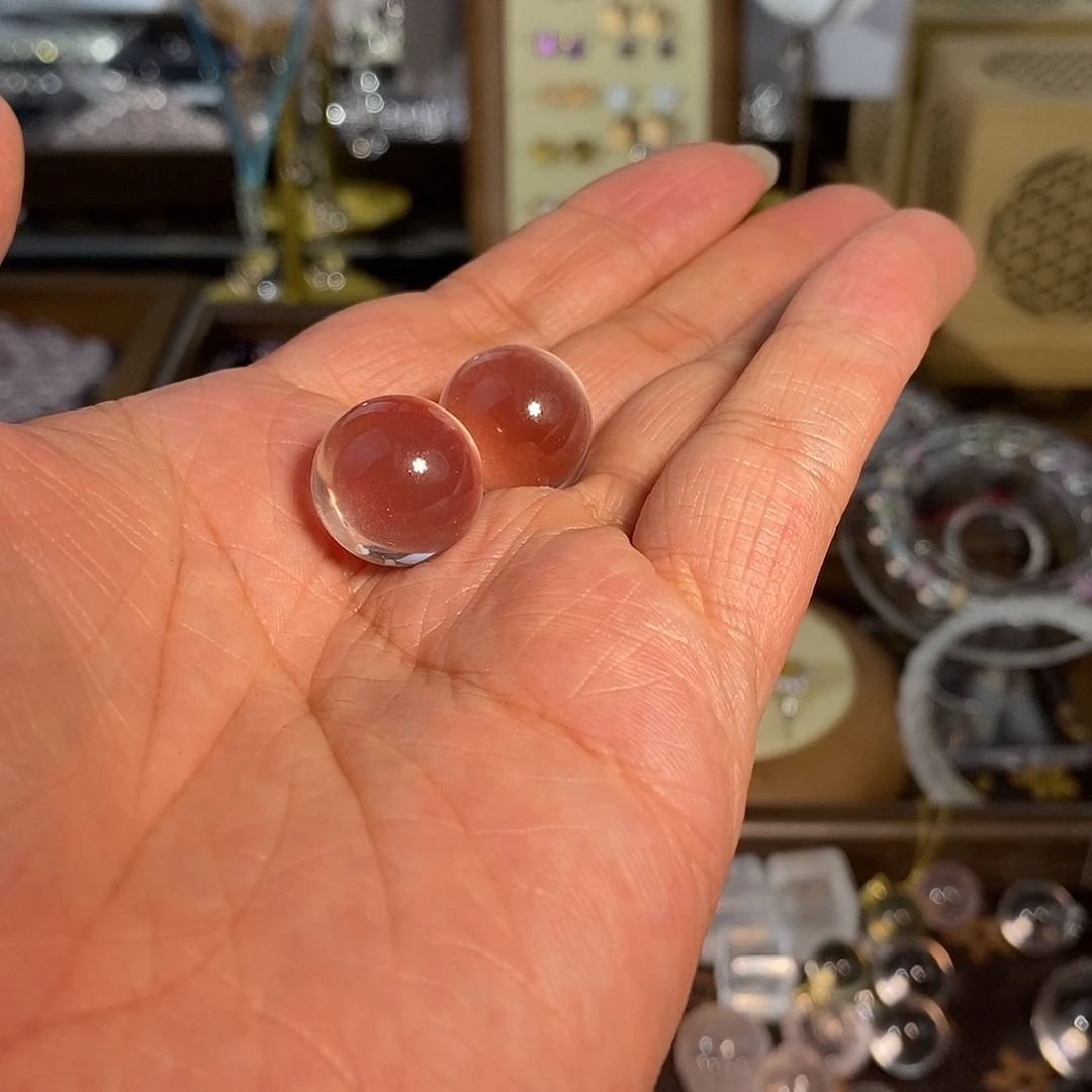 馨***蕊未镶嵌珠宝半成品水晶16mm