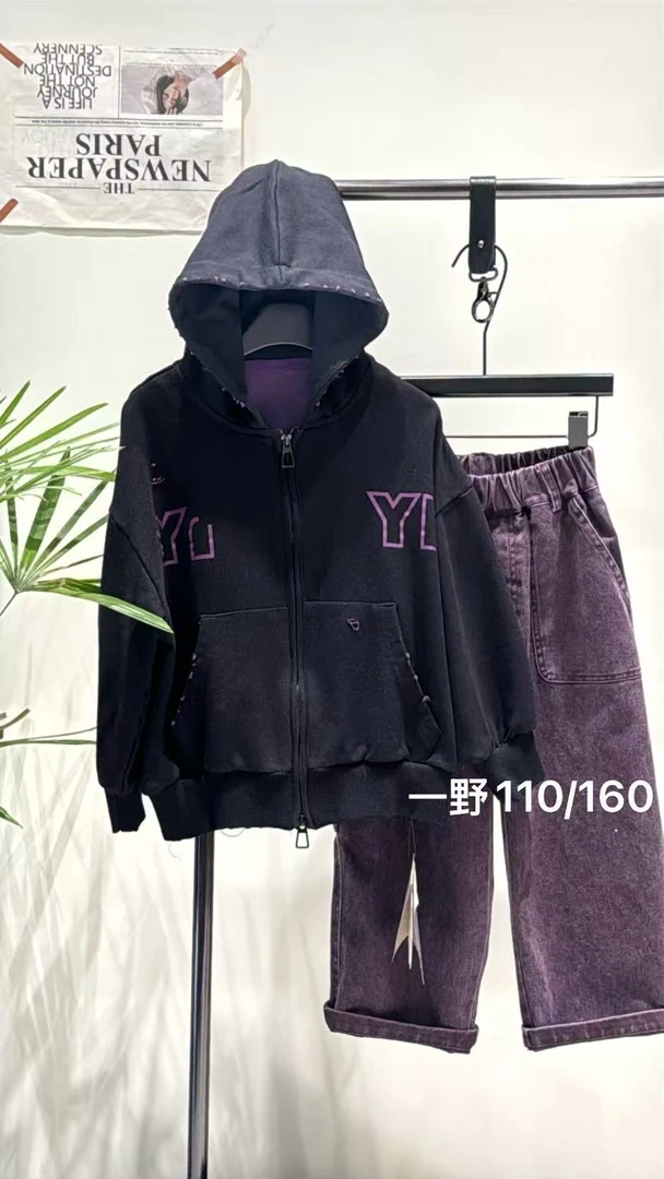 YE - 23019  高货拉链连帽卫衣外套