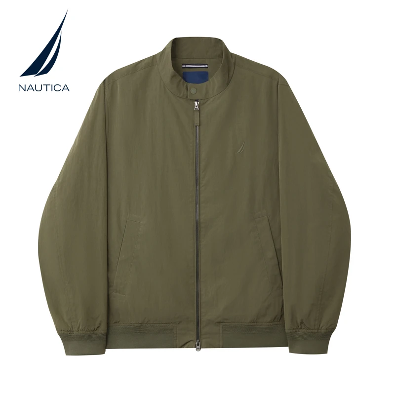 NAUTICA/诺帝卡男装25秋季新品通勤休闲肌理感挺括棒球夹克JO5305