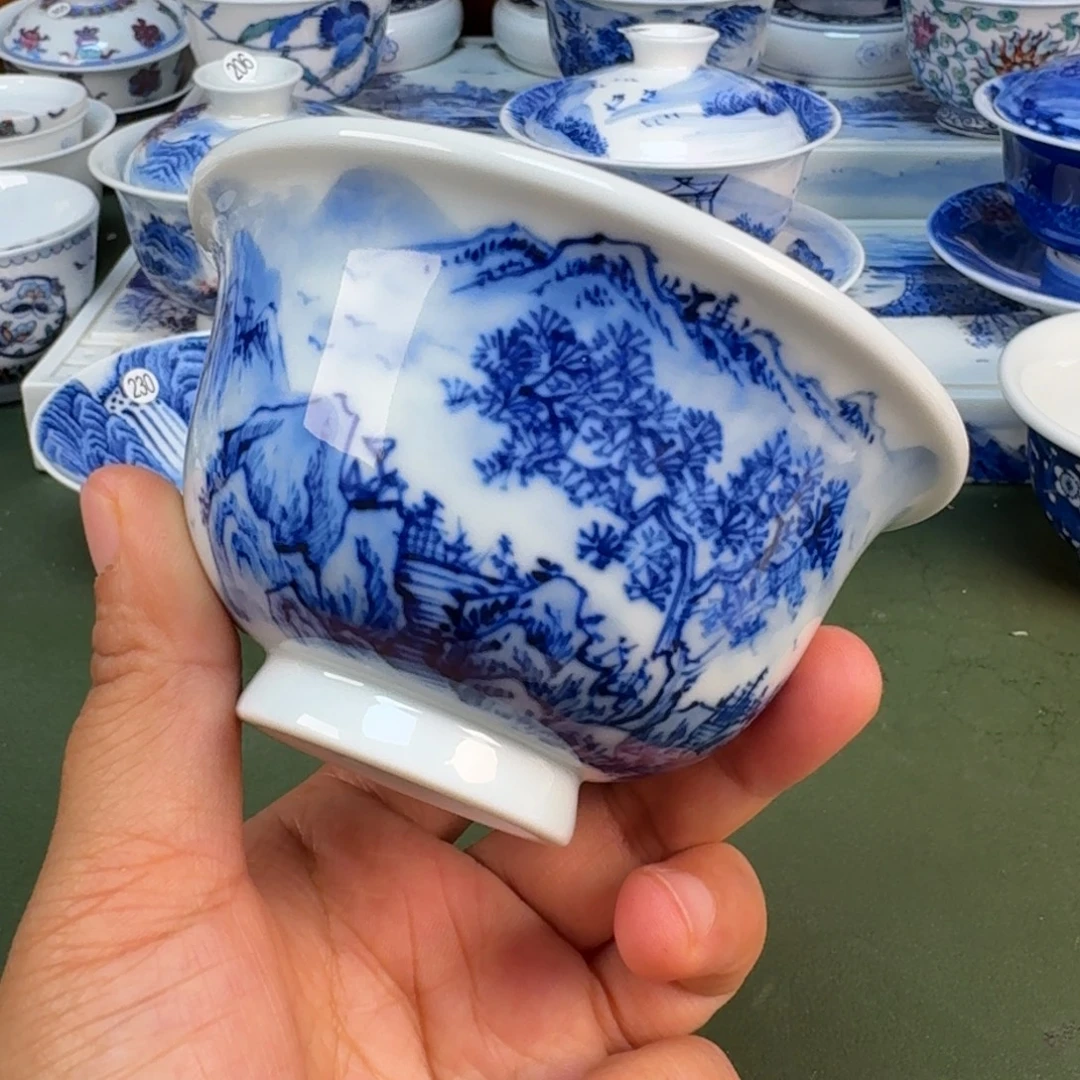 景德镇纯手绘茶器圆圆240