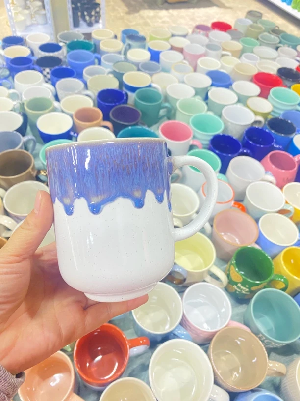 马克杯早餐咖啡杯（微瑕，完美主义者慎拍）复古家用