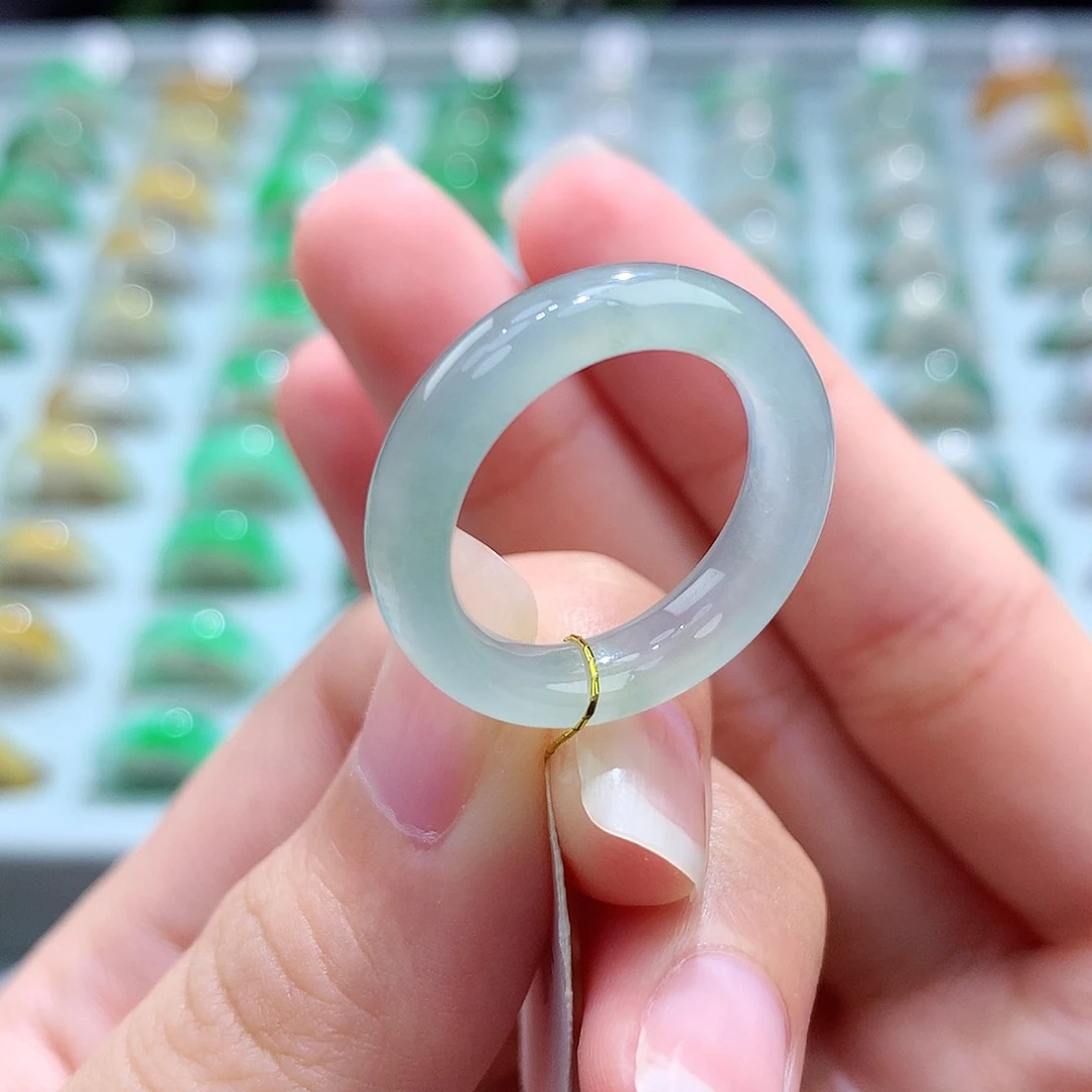 翡翠戒指未镶嵌14圈