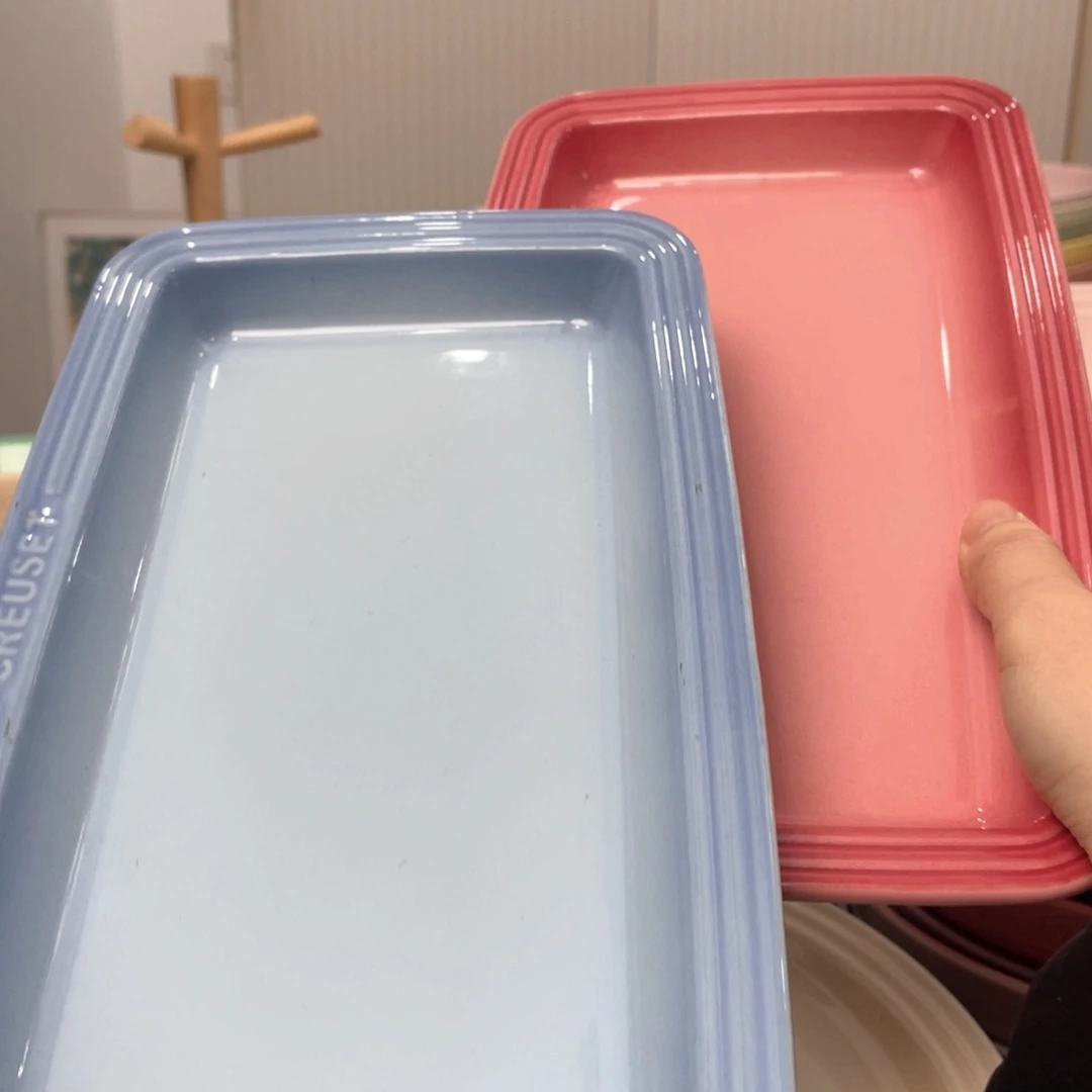 瓷片微瑕2个长鱼盘