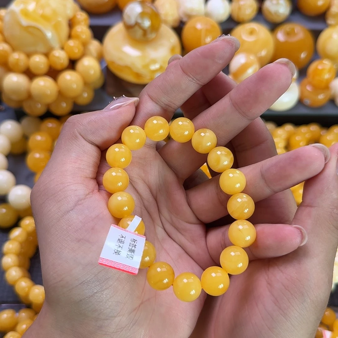 未镶嵌蜜蜡珠宝奇石同料12mm