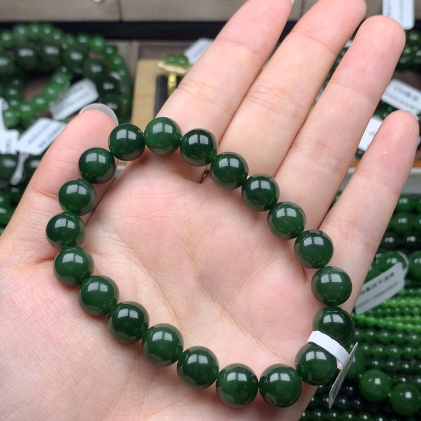 【闪购商品】未镶嵌手串和田玉（碧玉）10m