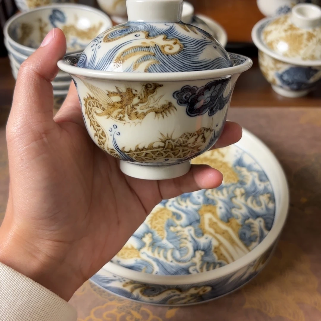 I***。摆件景德镇手绘茶具福利