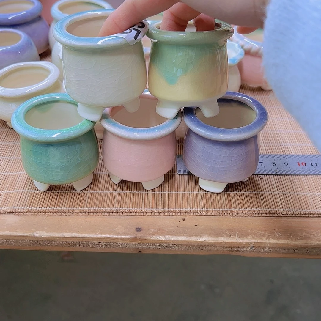 红陶陶瓷花盆当场满12包邮