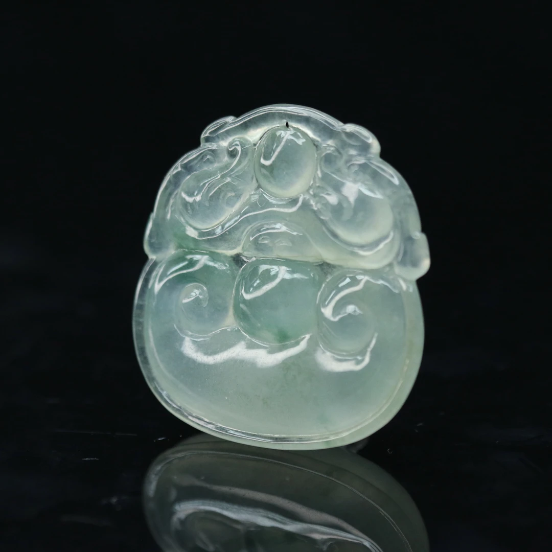 FC33天然缅甸翡翠A货如意/600355/保利厦门拍卖