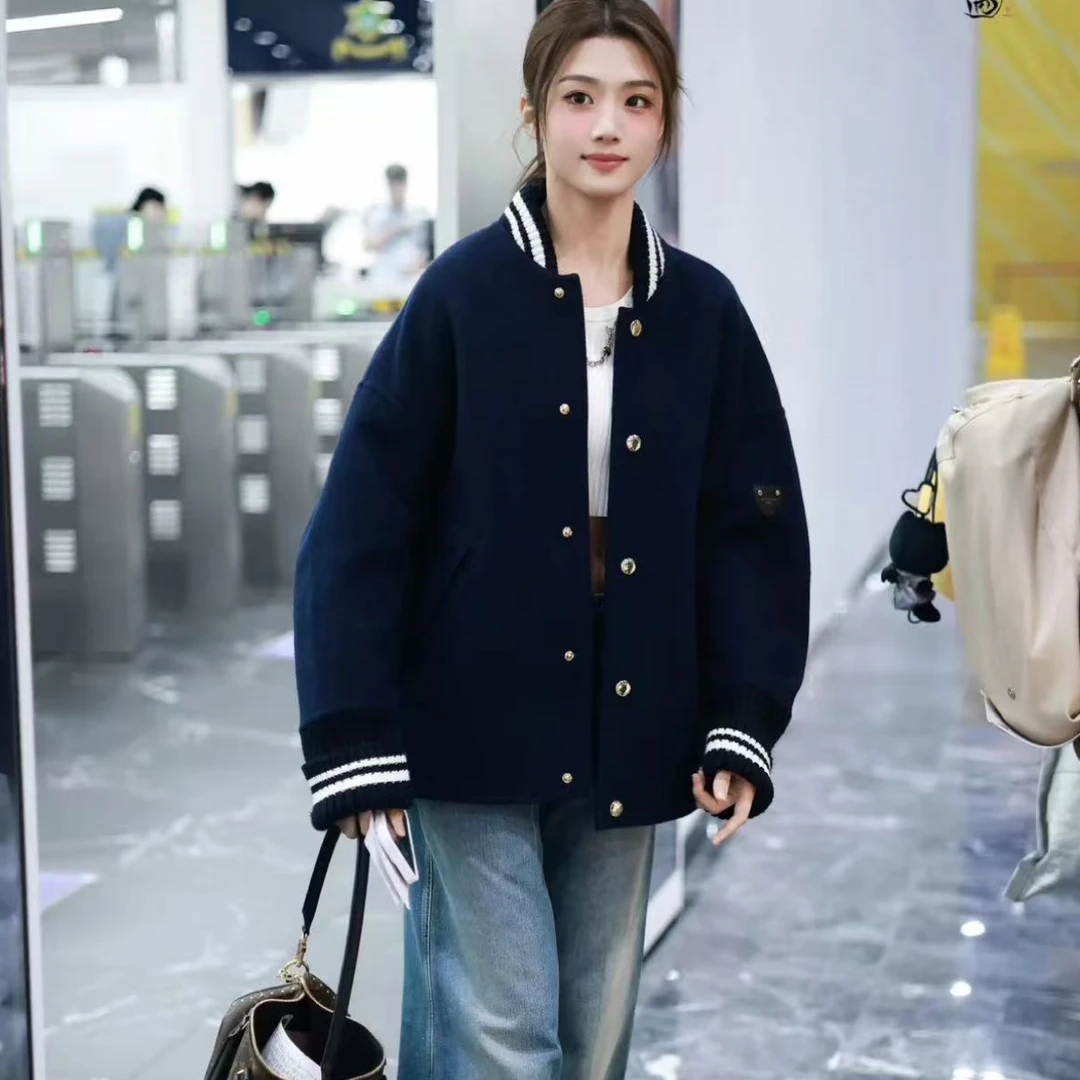 未使用 LouisVuitton/路易威登 双面羊毛棒球服 34码 04512