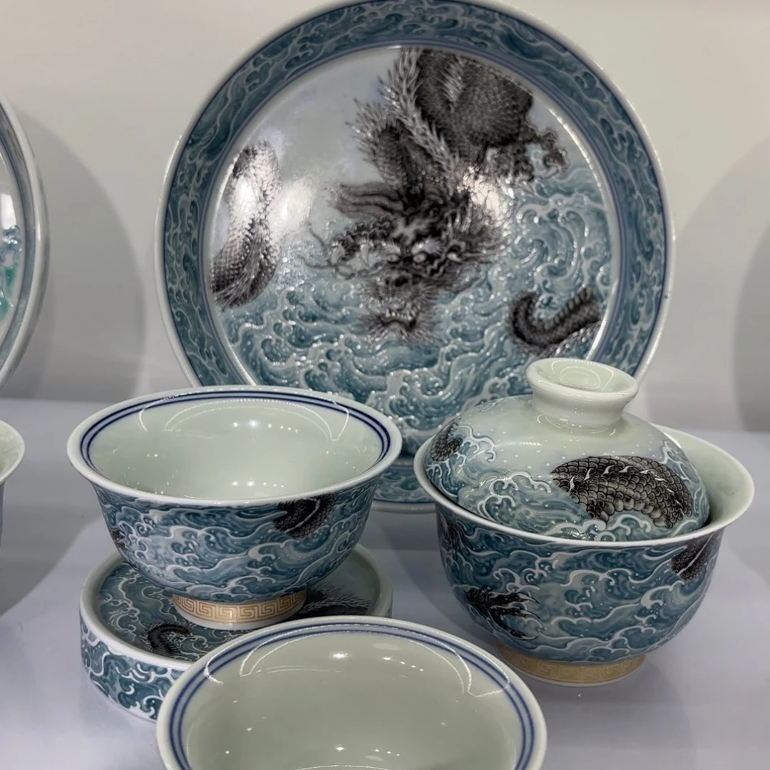 -***女景德镇陶瓷五件套