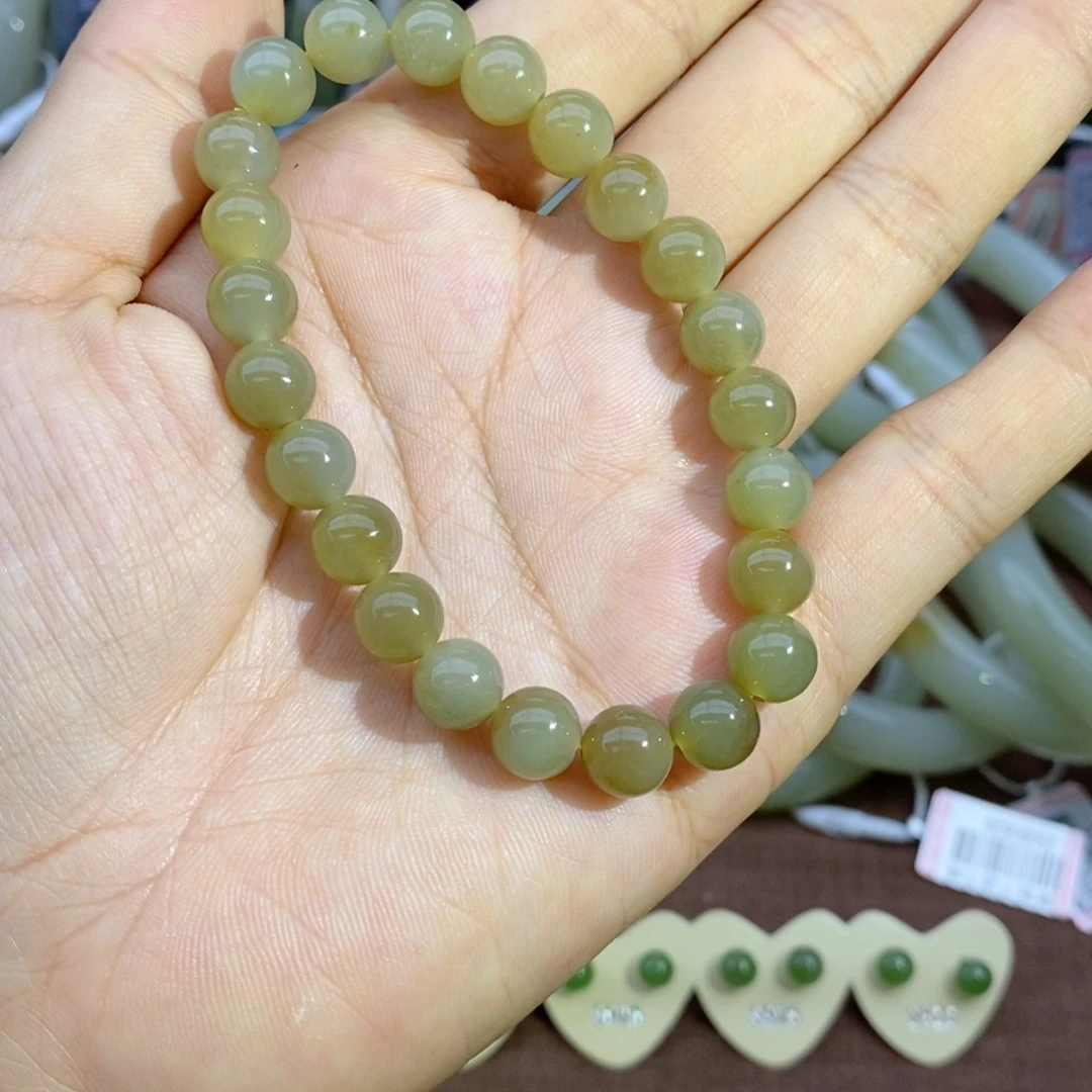 未镶嵌手串和田玉卡8