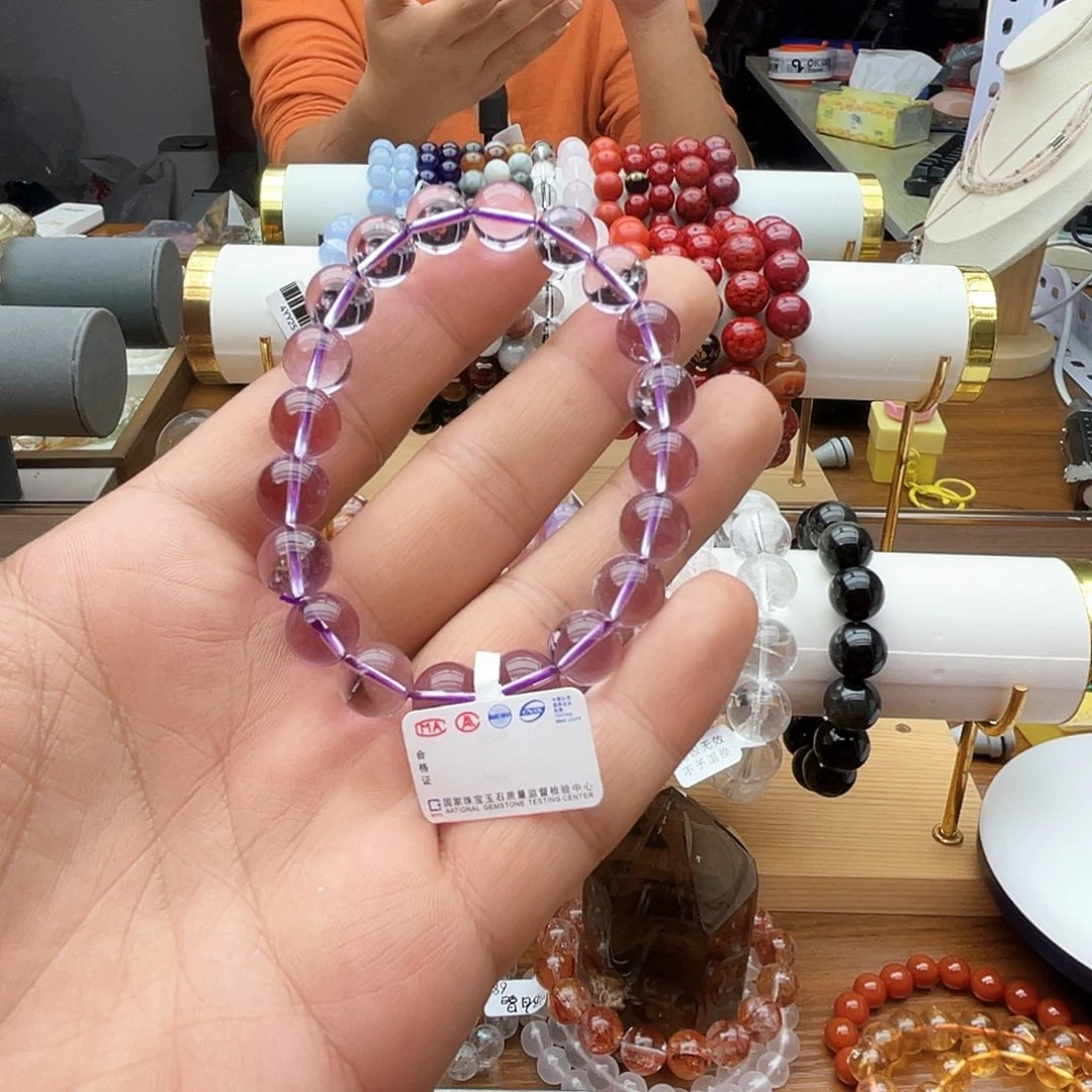 未镶嵌手串烟晶卡10玻利维亚