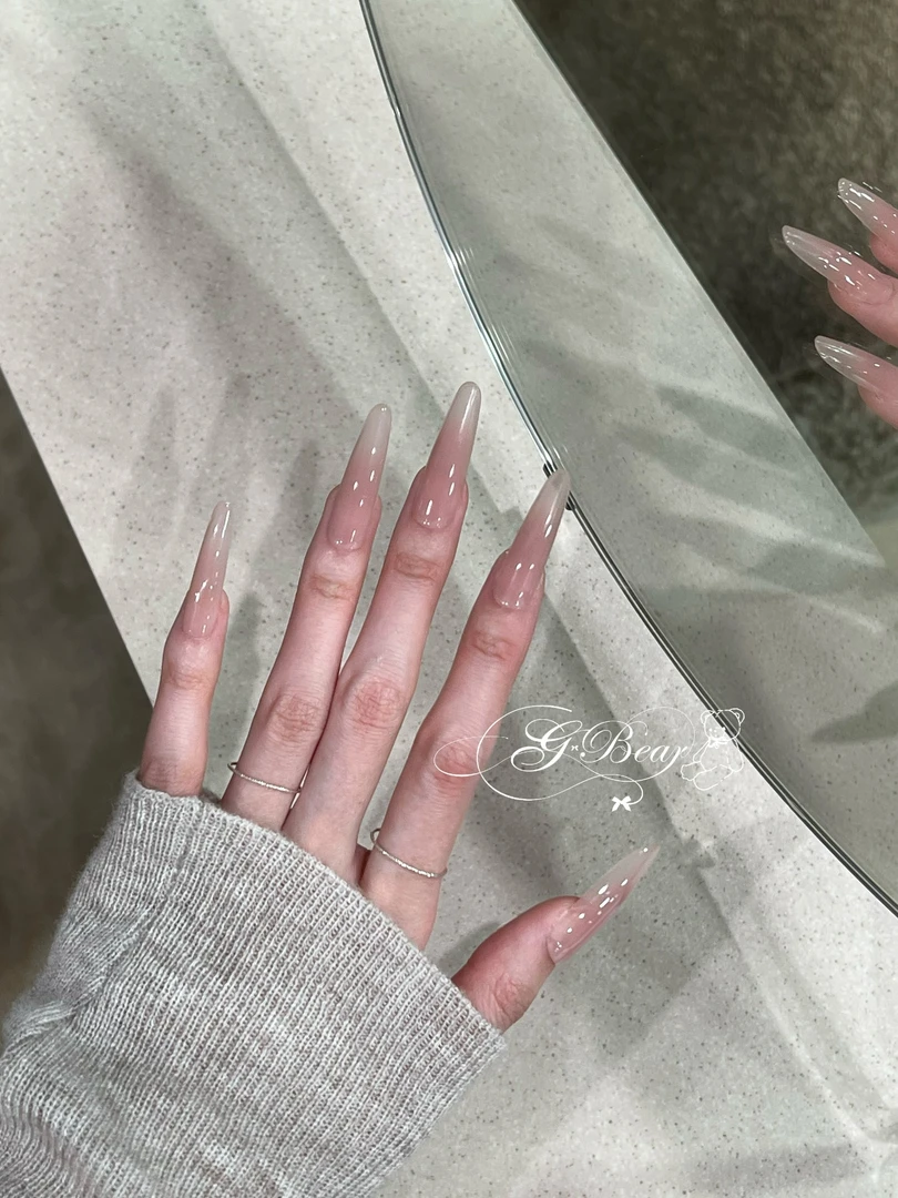 灰色小熊 G.BEAR【梦中情裸】高级感氛围感显白纯手工穿戴甲