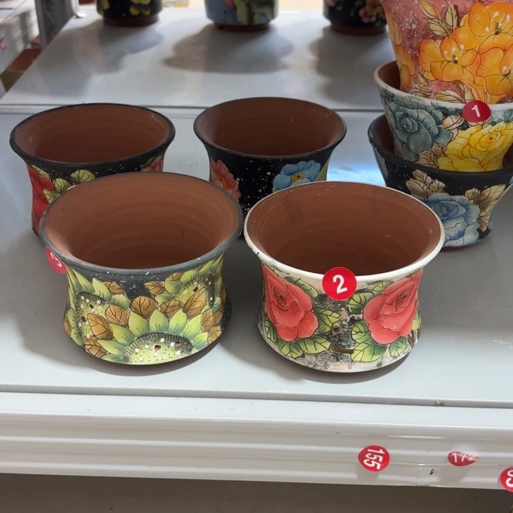 景德镇手绘花盆陶瓷13/9