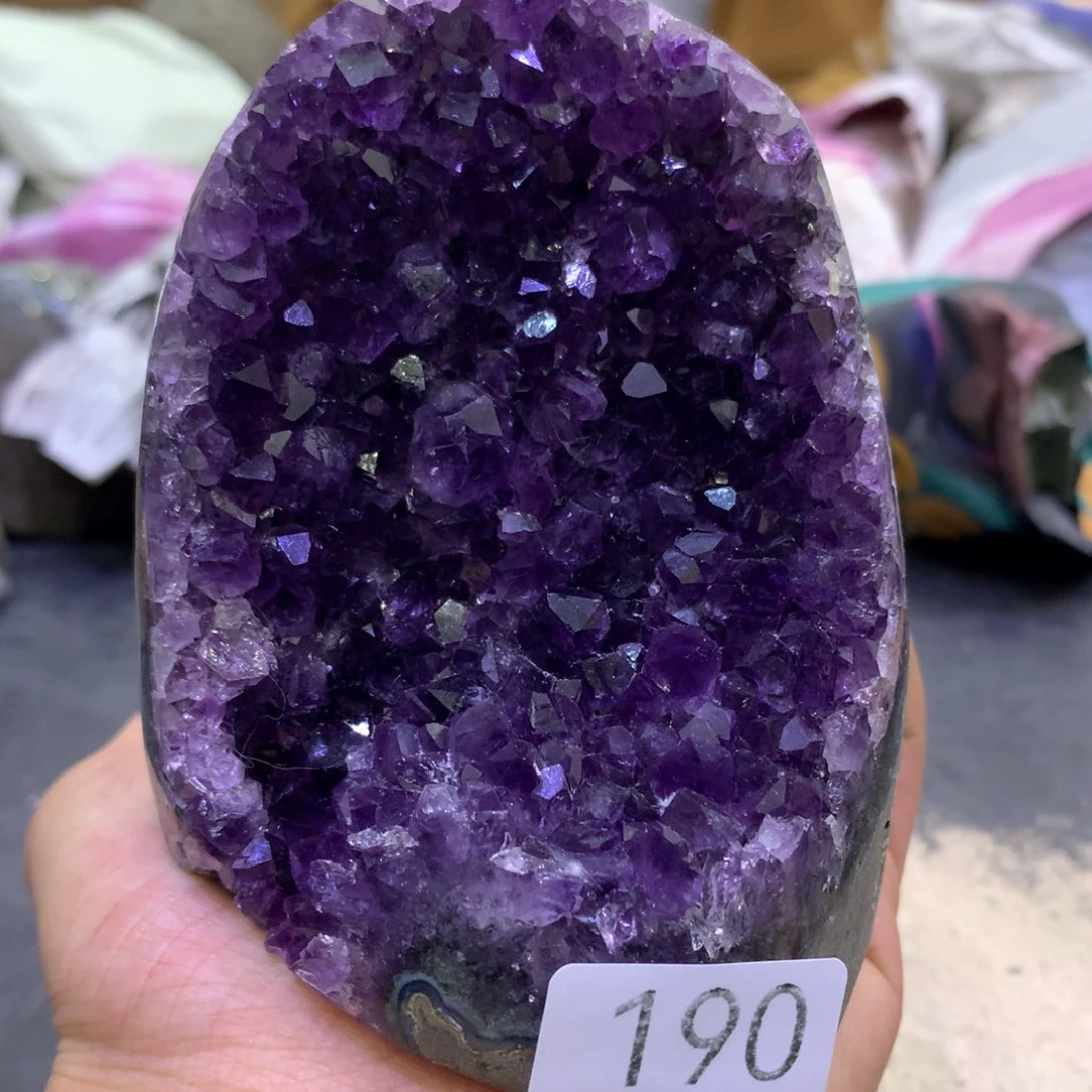 水晶摆件未镶嵌紫晶190