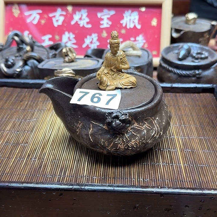 纯手工制作粗陶茶具