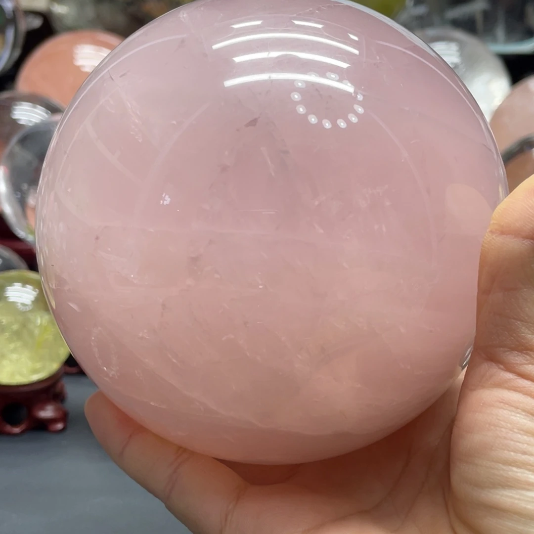 水晶MM粉水晶球H1267未镶嵌