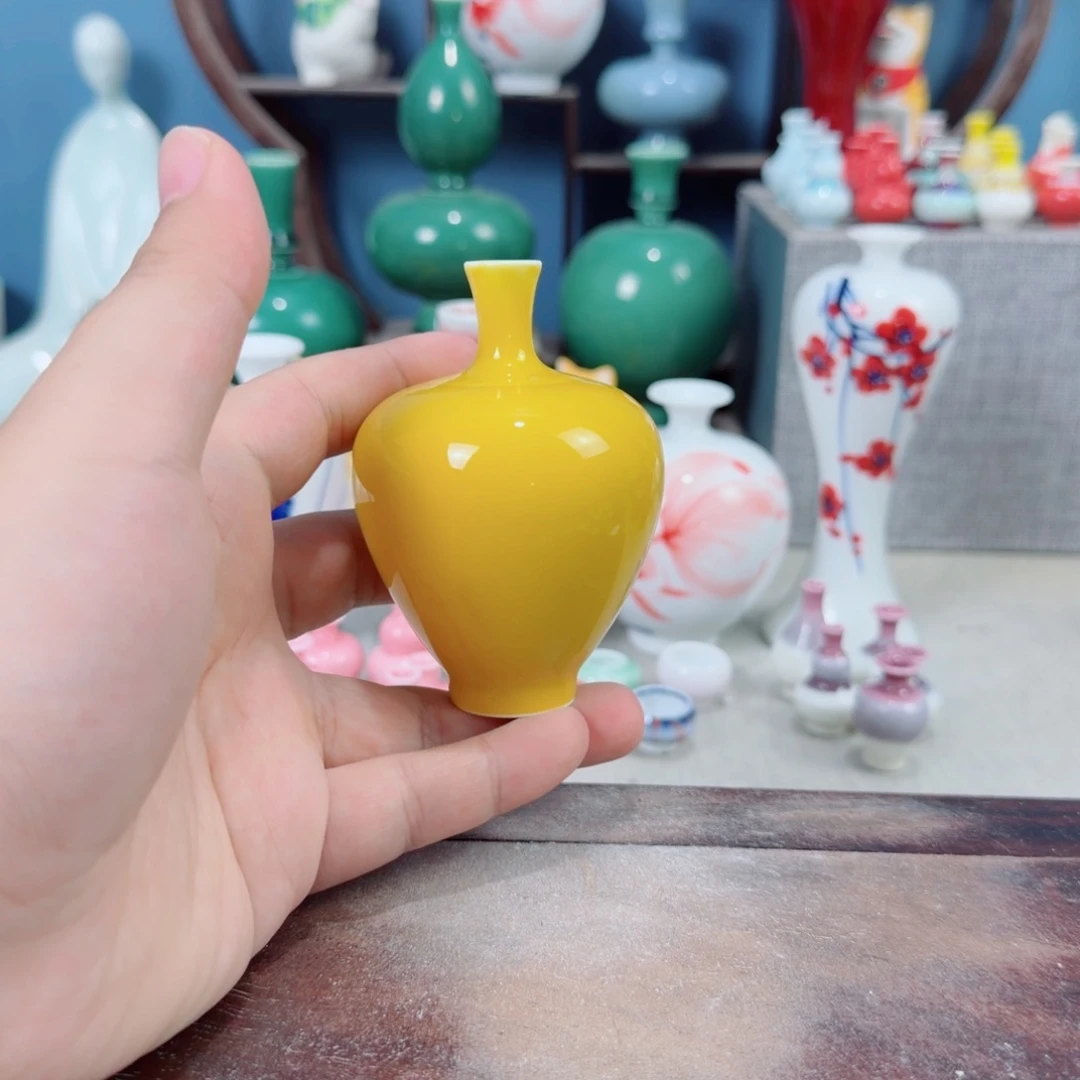 陶瓷手工小花器摆件