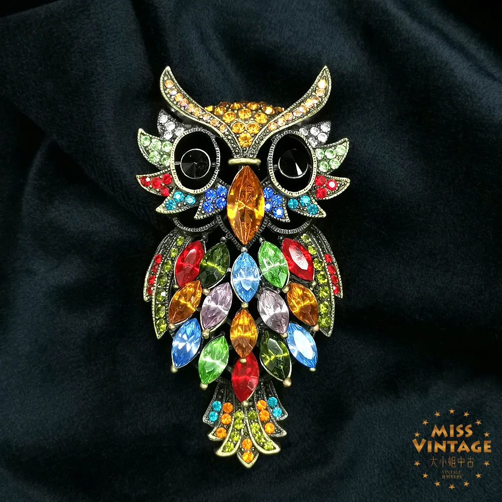 B&W图册款猫头鹰胸针[2505291-164]