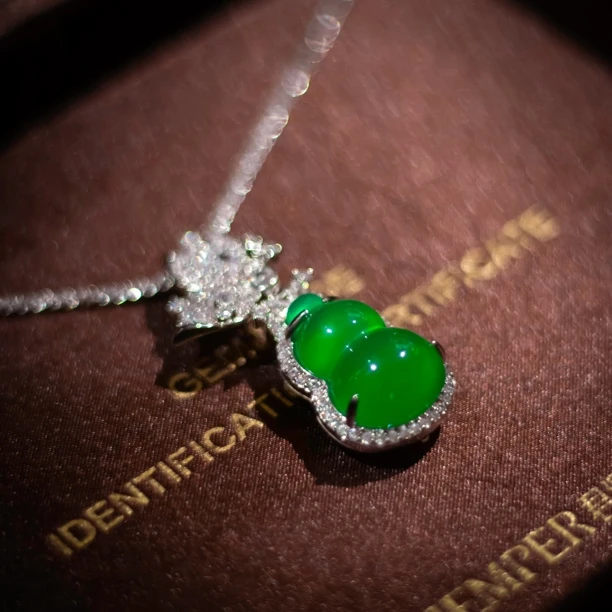 铜合金仿水晶项链 【1414】 小 周年珍藏英｜经典原标克拉款CrownFre