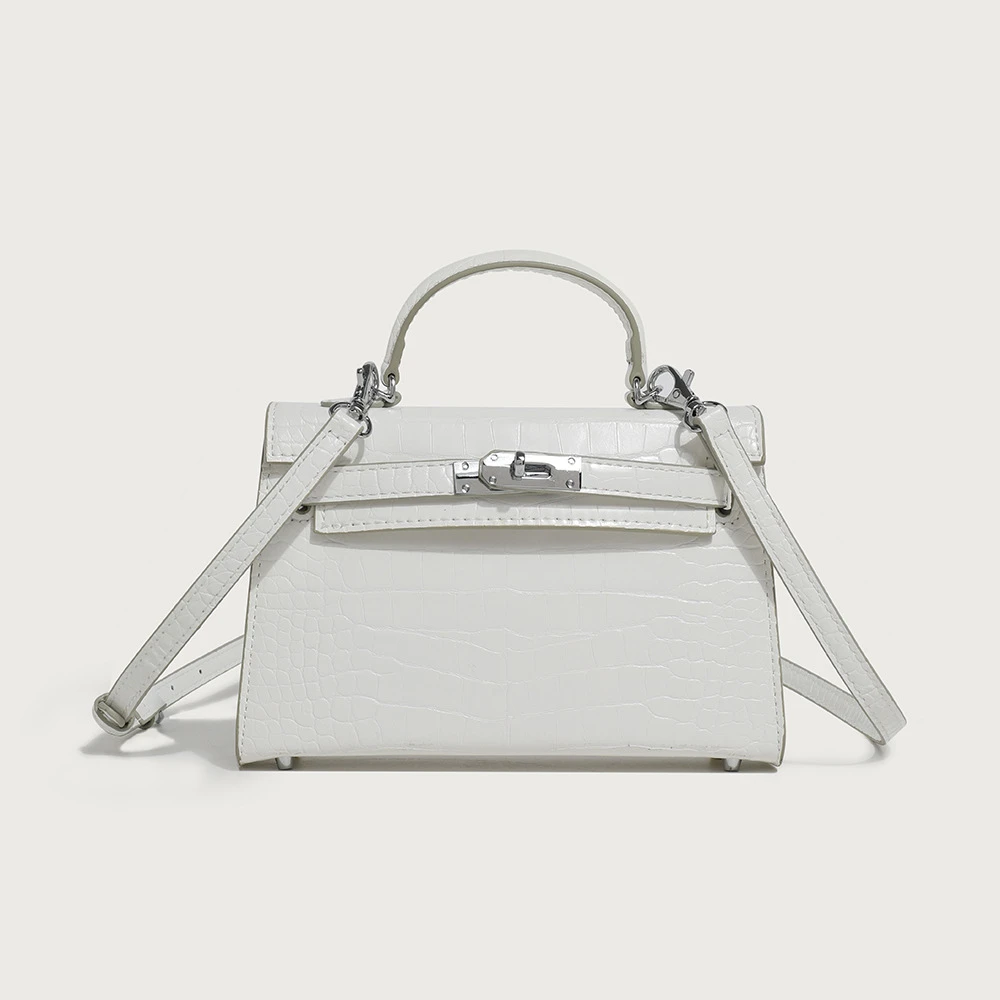 2025新款手掌纹pu包包女迷你凯利包女包单肩手提包爆款包包