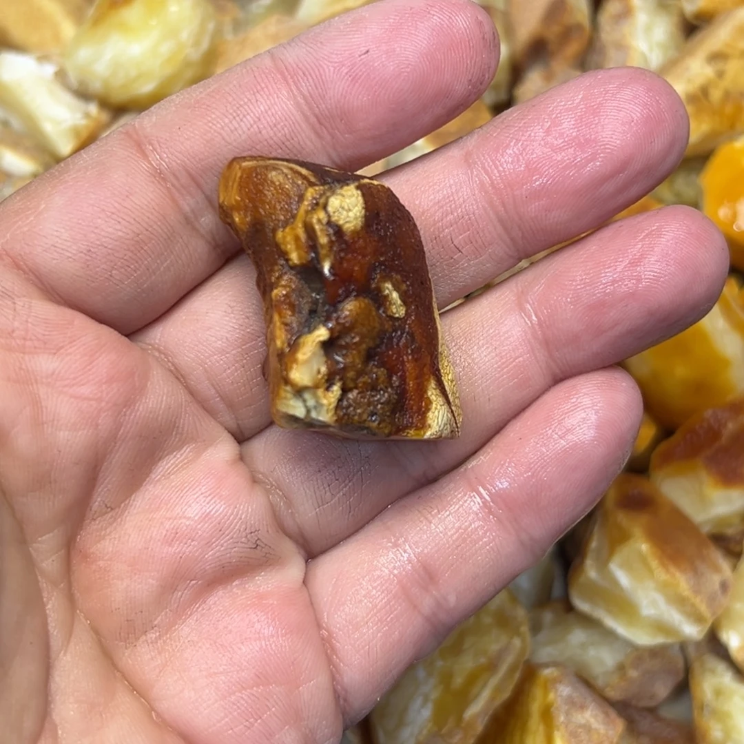 七***凉定制琥珀未镶嵌葫芦