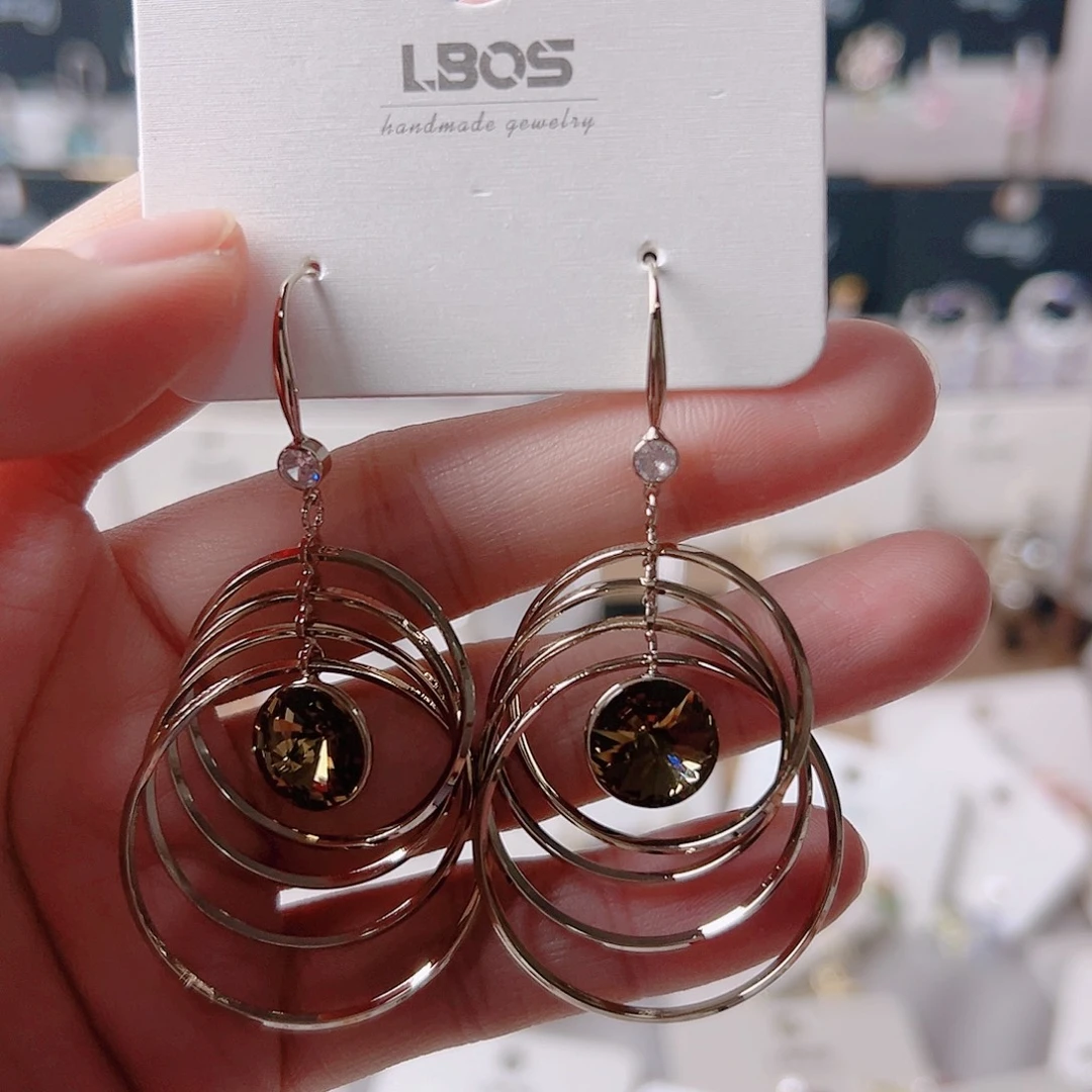 锆石纯铜合金耳环的