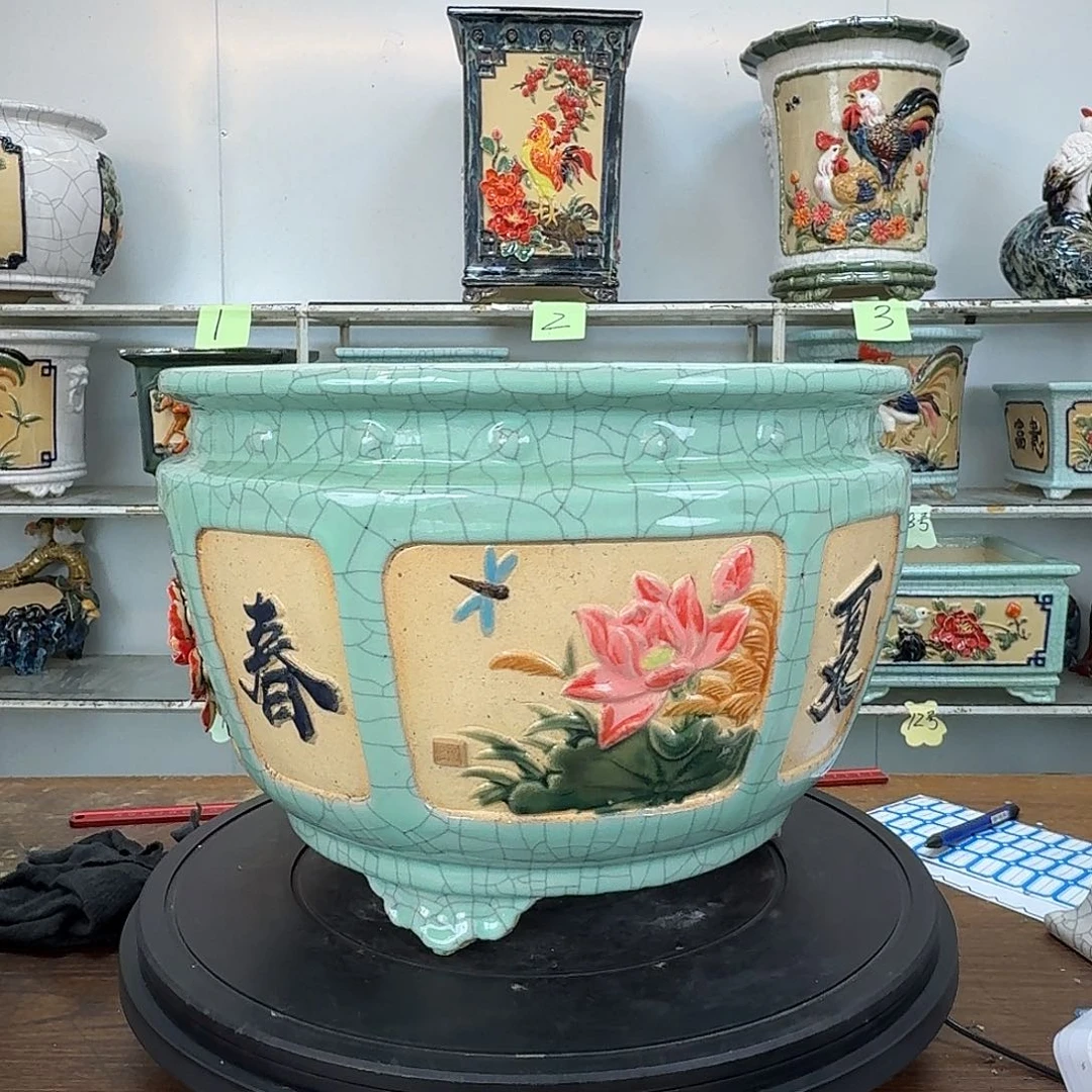 小***朵内口31内深22石湾盆