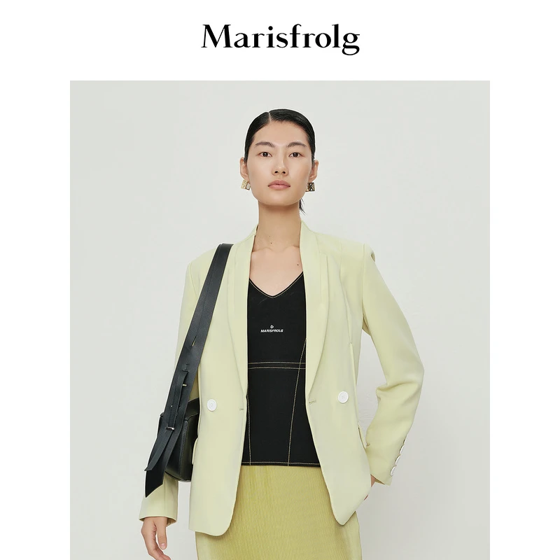 【商场同款新品】Marisfrolg/玛丝菲尔时尚气质欧若风西装A1AY12613