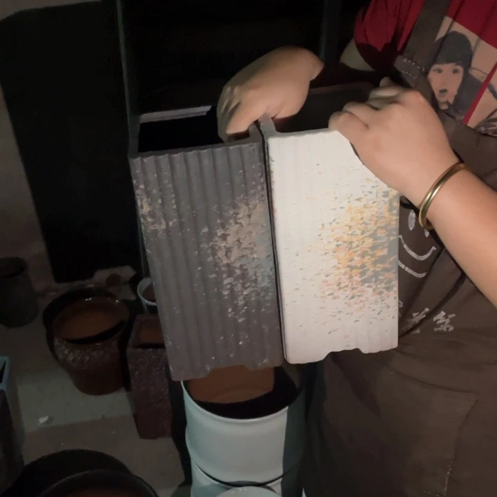 紫砂花盆口13高27正品正品