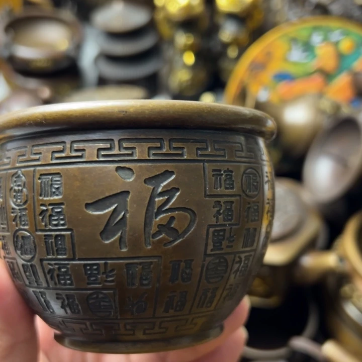 精美铜器摆件藏收