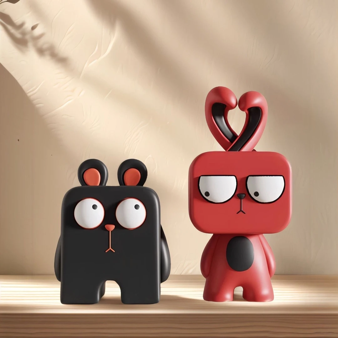 个性摆件现代创意卡通软装书柜搞怪创意生日礼物