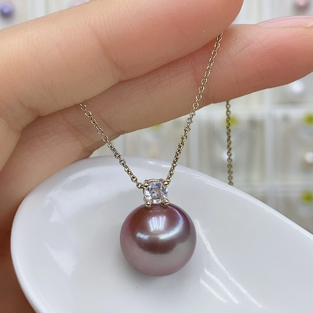 颈饰合金淡水珍珠