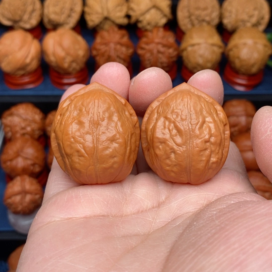 把件文玩核桃手捻野生平底蟾