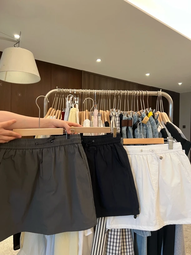 【吴梦菲】工装短裙·透气运动高腰户外阔腿裤短裤